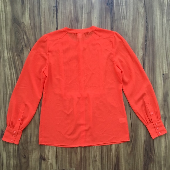 Orange Victorian Blouse JCrew - Picture 8 of 8